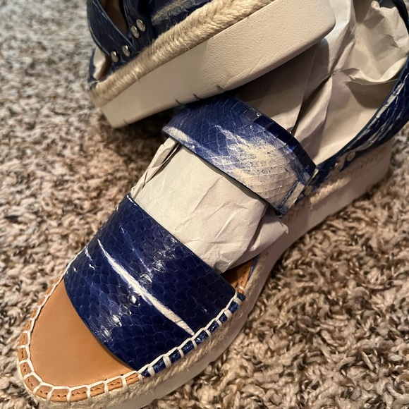 Sarto color blue size 6.5 leather - Picture 7 of 11